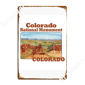 Coloradói Nemzeti Emlékmű Colorado Fém Plakett Poszter Freskó Festészet Haza Testre Mozi Konyha Adóazonosító Jel Poszter