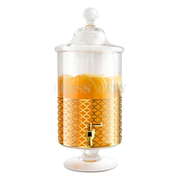Élelmiszer minőségű arany matrica design üveg italt hideg ital adagoló ABS arany koppintson
