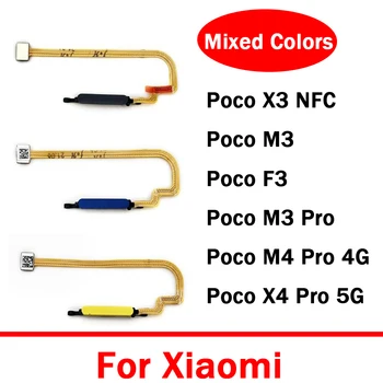 10db/sok ,Eredeti Ujjlenyomat-olvasó, A Xiaomi Poco X3 NFC M3 Pro M4 Pro 5G Home Gombot Ujjlenyomat Menü enter Billentyűt Érzékelő