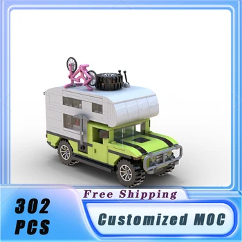 Klasszikus Jármű MOC Overlanding Hummer H1 építőkövei Modell Tégla Össze Kijelző gyermekjátékok Ajándékok