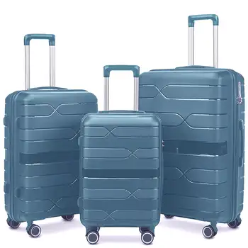 Kezeli Hardside Bőrönd Szett 3 db - Tárcsa Kerekek TSA Zár - Carry-On Jelentkezett Bőrönd