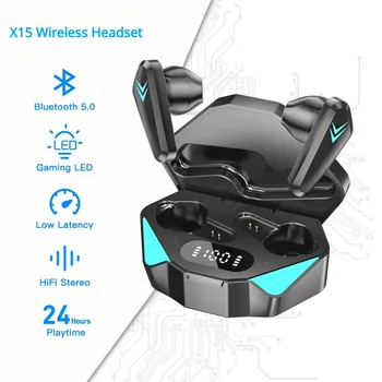 Új X15 TWS Fülhallgató Vezeték nélküli Bluetooth Fejhallgató 65ms Alacsony Késleltetésű Fülhallgató Esport Játék Gamer Headset Fülhallgató Mikrofon, A xiaomi