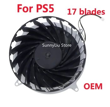 1DB OEM 17 Lapátok Belső hűtőventilátor a PS5 hűtőventilátor Playstation5 Javítás Alkatrész