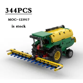 Nagy teherbírású Kombájn 42136 B Modell MOC-123917 Mezőgazdasági Gépek Jármű Modell 344PCS Épület-Blokk, Játék DIY Születésnapi Ajándékok