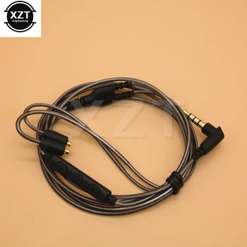 Kábel Shure SE215 SE425 SE535 SE846 UE900 Port Csere kábel Kábel Fülhallgató vonal Audio Kábel a Mikrofon iphone xiaomi