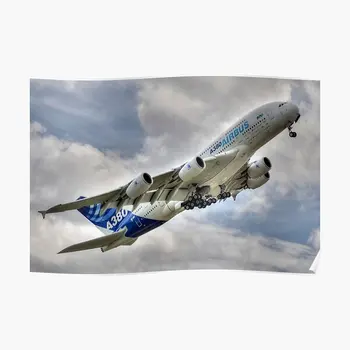 Az Airbus A380-As Poszter Modern Vicces Art Festmény Dekoráció Dekoráció A Szobában Nyomtatás Otthon Freskó Fal Vintage Kép Nincs Keret