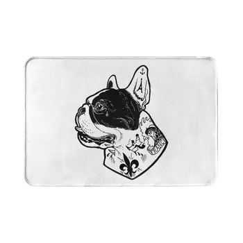 A Francia Bulldog Kutya Szerető Fürdőszoba Csúszásmentes Szőnyeg Tetovált Hálószoba Mat Üdv Lábtörlő Szőnyeg Padló Dekoráció