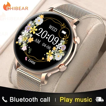 ChiBear 2024 Új Bluetooth Hívás Intelligens Karóra Női EKG+PPG Smartwatch Divat, Sport, Egészségügyi Női Karóra Vízálló Lány Karkötő