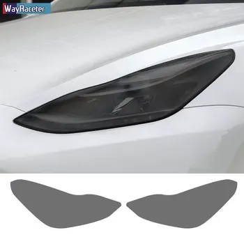 Autó Fényszóró Védő Fólia hátsó Lámpa Fény Átlátszó Füstölt Fekete TPU Matrica A Tesla Model Y 2020 2021 2022 Teljesítmény