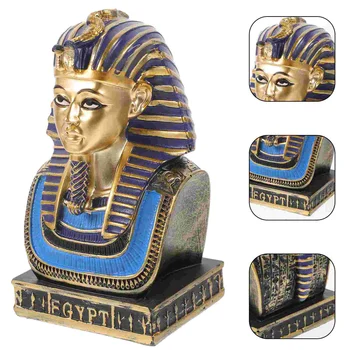 Egyiptomi Fáraó Szobor Király Modellek Díszíteni Adatok Gyanta Szobor Figura Hivatal Kézműves