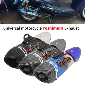 Univerzális Motoros Yoshimura Kipufogó Alfa Csatlakoztatása 51mm Espace Moto Kipufogódob A Z650 Z900 ER6N R1 R3 MT07 MT09 S1000RR