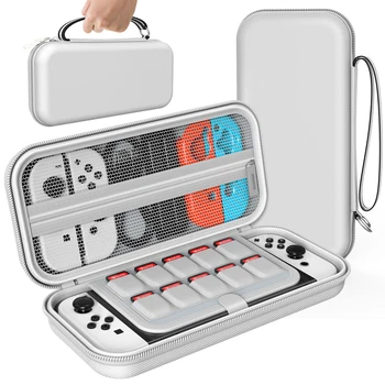 Hordtáska Kompatibilis a Nintendo Kapcsoló & Nintendo Kapcsoló OLED Modell, Hordozható utazótáska Kiegészítők, valamint Konzol