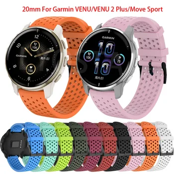 Kompatibilis Garmin VENU/VENU 2 Plus/Vivoactive 3 Szilikon Watchband Sport Csere Karszalag Pántok Okos Watchband 20mm