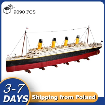 9090 Db/Készlet MOC Titanicot Nagy Tengerjáró Hajót, Kompatibilis 10294 építőkövei Modell Aldult Játék Tégla Ajándékok