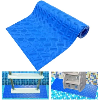 Kék Medence Létra Matrac Csúszásmentes Textúra Védő Úszás Csúszásgátló Szőnyeg Létra Mat