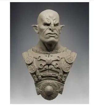 Új Összeszerelt 1/10 fantasy Ork férfi mell Gyanta Készlet DIY Játékok Festetlen gyanta modell