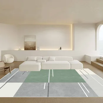 Egyszerű Luxus Modern Szőnyegek Nappali Északi Zöld Szoba Decor Hálószoba Szőnyeg Ins Mosható Lounge Kanapé, csúszásmentes Szőnyeg