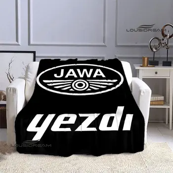 Jawa motorkerékpár logó nyomtatott takarót, Meleg Takaró Flanel Takaró pokrócba takarót anime takaró