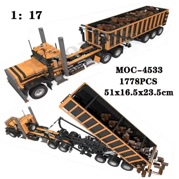 Klasszikus MOC-4533 Épület-Blokk, Taxi Fél Kamion 1778PCS Használjunk, építőelem-Modell Felnőtt, illetve Gyermek Szülinapi Játék, Ajándék
