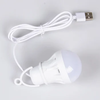 Hordozható Kemping Lámpa 3W/5W/7W 5V USB Mini Izzó LED-es Éjszakai Fény USB Interfész Kempingezés Sürgősségi Lámpa Éjjeli Lámpa