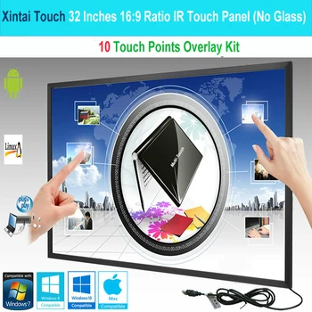 Xintai Touch 32 Hüvelyk 10 Pontot érint 16:9 Arány IR Keret Touch Panel Plug & Play (Üveg nélkül)