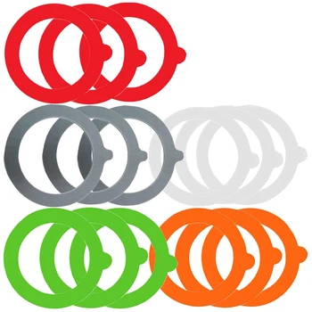 15 Db Csere Szilikon Tömítések Légmentes Gumi Tömítések Gyűrűk Mason Canning Tartály Üveg Fedő Tömítő Gyűrű